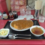 じゃのめ亭 - スープ+サラダ付 カツカレー