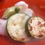 魚菜料理 縄屋 - キジハタ、ズッキーニ、茄子