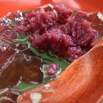 魚菜料理 縄屋 - 蓮根餅、抹茶ぜんざい