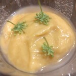 魚菜料理 縄屋 - とうもろこしと玉ねぎ摺り流し