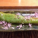 魚菜料理 縄屋 - 万願寺唐辛子、スッポン詰め