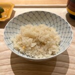 虎白 - 白海老と茗荷のご飯