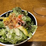 山本のハンバーグ 大塚店 - ランチサラダはお値段以上のたっぷりサイズ