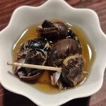 でん楽 - 妙にうまい、、何がいですか？つぶ貝？