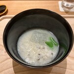 虎白 - 鱧と鱧子の汁物