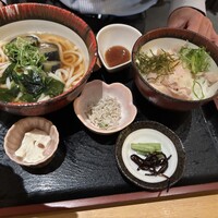 おかか 北浜 - 炙り豚肉のせごはんと本日の麺物