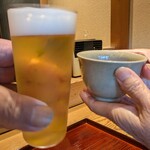 京味 もと井 - ふたりで 乾杯ぁ～イ！