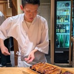 京味 もと井 - 三河一色 鰻蒲焼き。