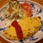 一心 - 長芋ときのこのオムレツ