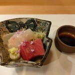 ひろ作 - 本鮪 鰈昆布〆