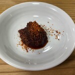 久留米ラーメン 丸久 - 島唐辛子