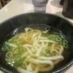 まことうどん - ミニうどん、単品の1/3くらいの量