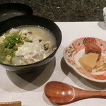 久壷庵 - ＜2014年9月＞「鮑の雑炊」。アワビがイッパイ入ってる～～～(*'v'*)/