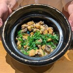 京味 もと井 - アワビごはん。