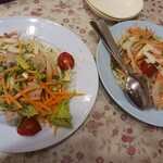 たくたいタイキッチン - たくたいサラダと春雨サラダ