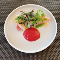 サラマンジェ ド ヨシノ - 佐島産メジマグロ 鎌倉産初冬野菜