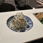 私房菜 きた川 - じゃがいもととんぶり　山椒
