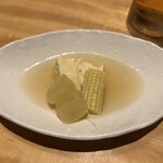 焼鳥 みずき - 季節の野菜あんかけ