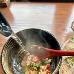 肉の隠れ家 おあがり - 好みでお茶漬けに