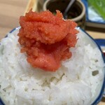 博多の海鮮料理 喜水丸 - お代わりご飯ももちろん大盛りで明太子再び^^