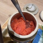 博多の海鮮料理 喜水丸 博多1番街店 - 壺入り明太子^^