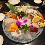 活魚寿司　賞味 - 上お造り盛り合わせ