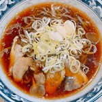 山系無双 烈火 - 山形冷たい肉そば③