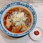 山系無双 烈火 - 山形冷たい肉そば①