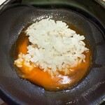 焼肉牛匠 みなかみ - 焼きすき後の白飯投入