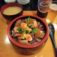 かぐら坂 新富寿司 - ばらちらし、蜆汁