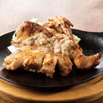 清流若どりデカッ！もも一本焼き～特製 玉葱塩ダレ～
