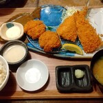 かつ政 竜南店 - アジヒレかつ定食