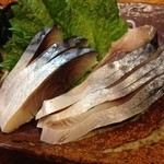 一保° - H.26.6.24.夜 鯖きずし 浅深盛り合わせ