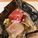 ひろ作 - 本鮪と鮎魚女昆布〆さんでーす。③