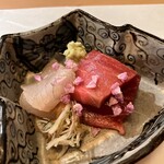 ひろ作 - 本鮪と鮎魚女昆布〆さんでーす。④