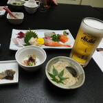 やまじゅう - 料理写真:夕食スタート