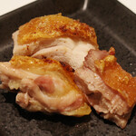 雪月花 - 松風地鶏のもも肉塩焼き(1500円)