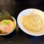 らぁ麺 飛鶏 - つけそば大盛り