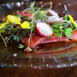 ワイン食堂トランク イタリアゴハン - カツオのカルパッチョ