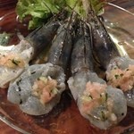 サッチモ - H.26.7.5.夜 天使のエビのカルパッチョ 680円