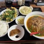 聚和源 - 日替わりランチ（ニラ玉子）800円