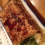 厚揚げ。。。こんがり熱々で美味しいです。