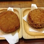 才谷家 - H.26.7.7.夜 チーズベーコンコロッケ 180円+ミンチカツ 150円