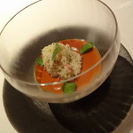 メゾン・ド・タカ芦屋 - 前菜１
      蟹のプリン