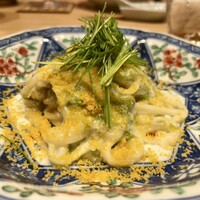 はらまさ - 痛風パスタ⁈ からすみと岩牡蠣の温かい素麺
