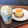 スターバックスコーヒー - オリエンタル マンゴー＆ティー フラペチーノ、マンゴームースケーキ