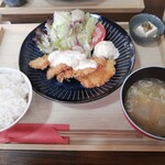 気まぐれキッチン - チキンカツ定食1000円
