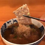 手酌割烹 てら田 - 飛騨牛と茄子の煮おろし