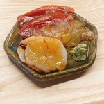 銀座 際際 - 鹿児島県産マグロ・ヒラメ、宮城県産ホタテ