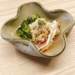 銀座 際際 - 紅ズワイガニ酢の物添え